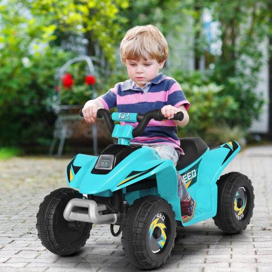 6V Kids Electric ATV 4 Wheels Ride-On Toy -Blue at Set Shop and Smile