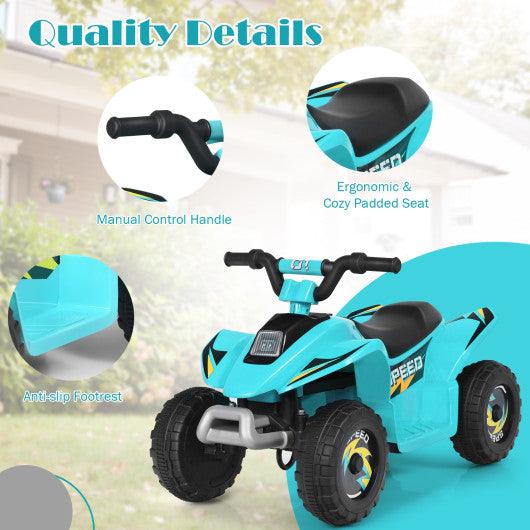 6V Kids Electric ATV 4 Wheels Ride-On Toy -Blue at Set Shop and Smile