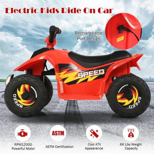 6V Kids Electric ATV 4 Wheels Ride-On Toy -Red at Set Shop and Smile