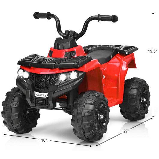 6V Battery Powered Kids Electric Ride on ATV-Red at Set Shop and Smile