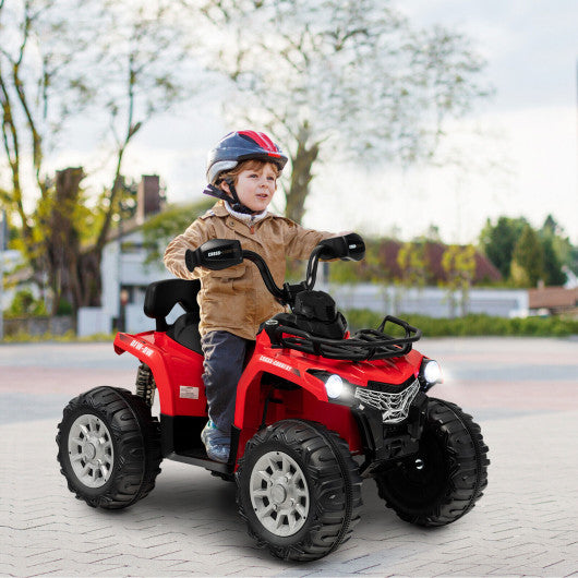 12V Kids Ride On ATV 4 Wheeler with MP3 and Headlights-Black - Set Shop and Smile