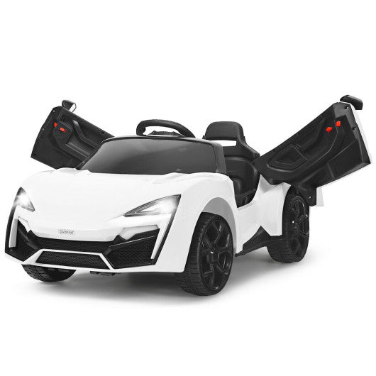 12V 2.4G RC Electric Vehicle with Lights-White - Set Shop and Smile
