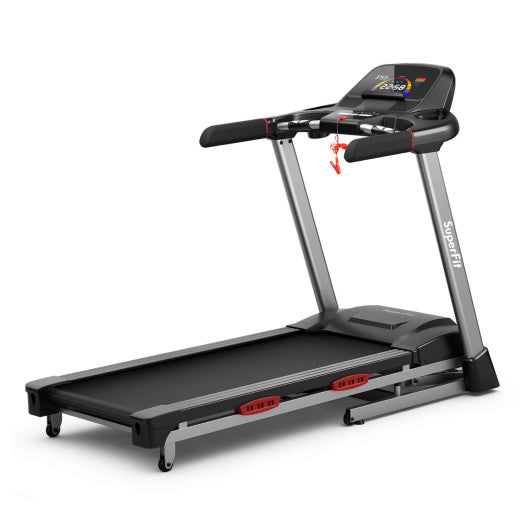 4.75 HP Folding Treadmill with Auto Incline and 20 Preset Programs-Black - Set Shop and Smile