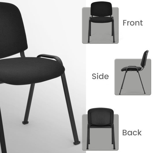 Office Chair with Metal Frame and Padded Cushions for Conference Room-Set of 5 - Set Shop and Smile