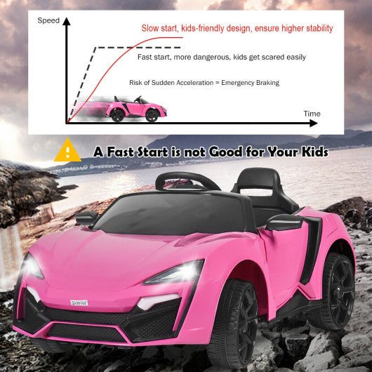 12V 2.4G RC Electric Vehicle with Lights-Black - Set Shop and Smile