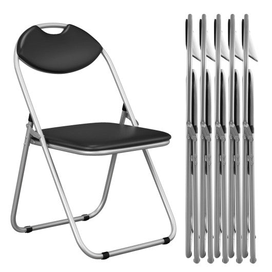 2/4/6 Pieces Portable Folding Dining Chairs Set with Carrying Handles-Set of 2 - Set Shop and Smile