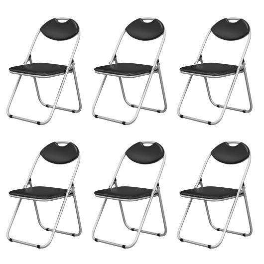 2/4/6 Pieces Portable Folding Dining Chairs Set with Carrying Handles-Set of 2 - Set Shop and Smile