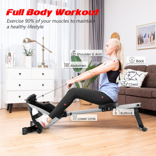 Adjustable Oxygen Resistance of Folding Magnetic Rowing - Set Shop and Smile