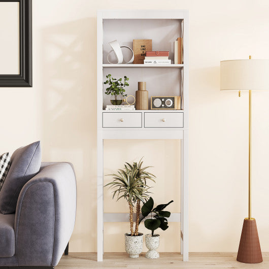 Toilet Space Saver Bathroom Organizer Storage Shelf with Drawers