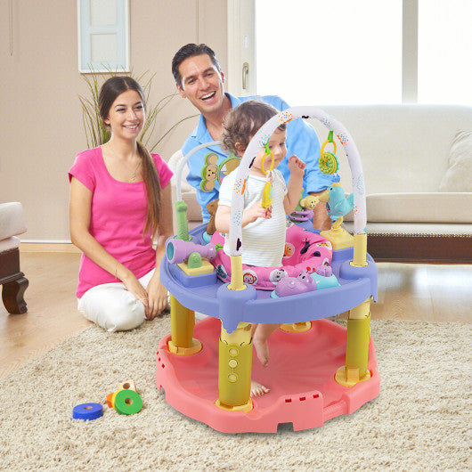 3-in-1 Baby Activity Center with 3-position for 0-24 Months-Green - Set Shop and Smile