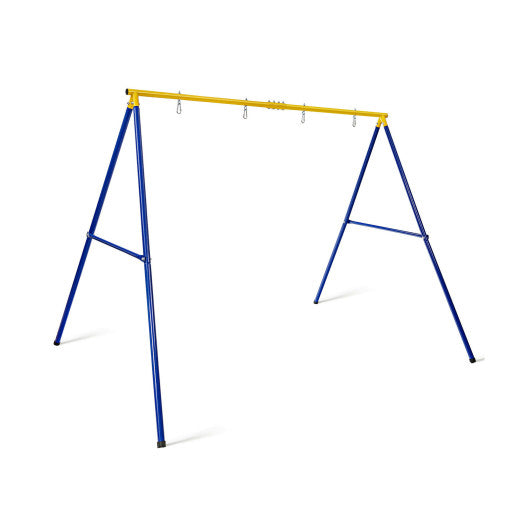 660 LBS Extra-Large A-Shaped Swing Stand with Anti-Slip Footpads-Yellow - Set Shop and Smile