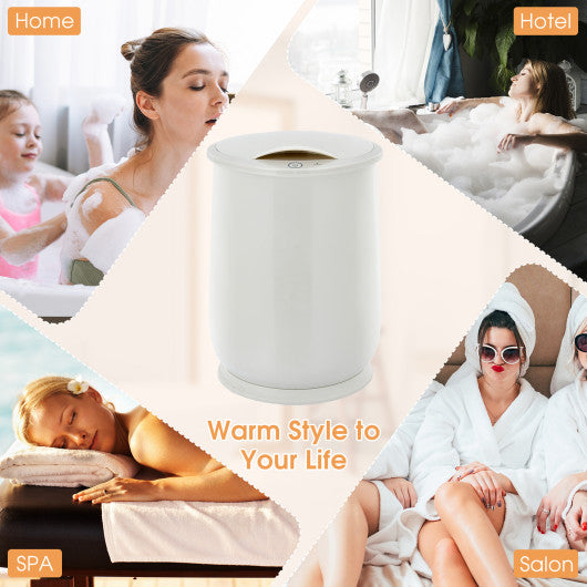 21L Bathroom Towel Warmer with Auto Shut-Gray - Set Shop and Smile