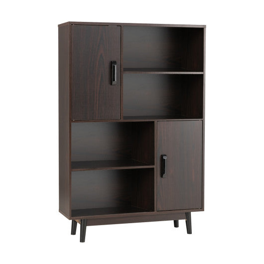 Sideboard Storage Cabinet with Door Shelf-Espresso - Set Shop and Smile