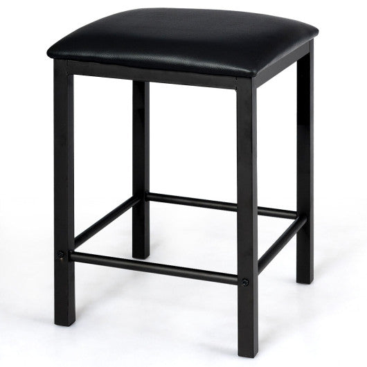 3 Piece Counter Height Dining Set Faux Marble Table - Set Shop and Smile