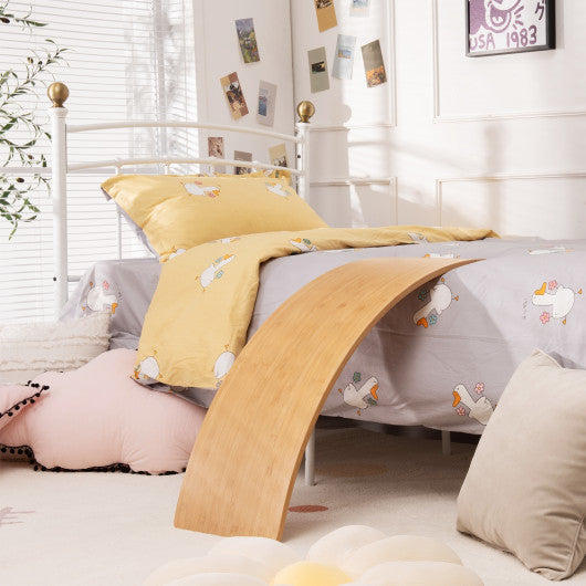 35.5 Inch Wooden Wobble Balance Board for Toddler and Adult - Set Shop and Smile