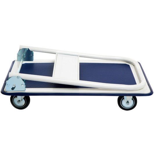 330 lbs Platform Cart Dolly Foldable Warehouse Push Hand Truck - Set Shop and Smile