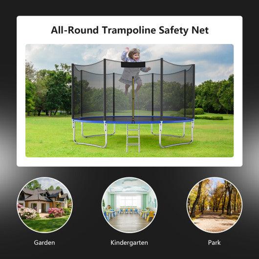 Trampoline Safety Replacement Protection Enclosure Net-8 ft at Set Shop and Smile