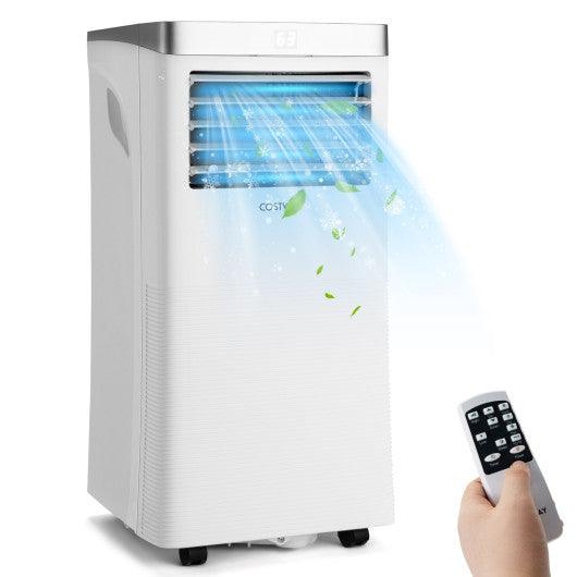 10000BTU 3-in-1 Portable Air Conditioner with Remote Control-White at Set Shop and Smile