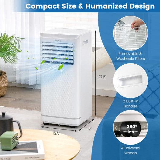 8000/10000 BTU Portable Air Conditioner with Dehumidifier and Fan Mode-10000 BTU at Set Shop and Smile