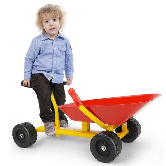 8" Heavy Duty Kids Ride-on Sand Dumper w/ 4 Wheels-Red at Set Shop and Smile