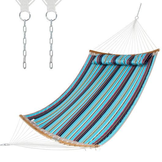 Outdoor Hammock with Detachable Pillow-Blue at Set Shop and Smile