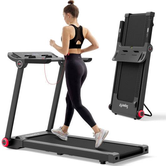 3.75HP Folding Treadmill with APP and 12 Preset Programs at Set Shop and Smile