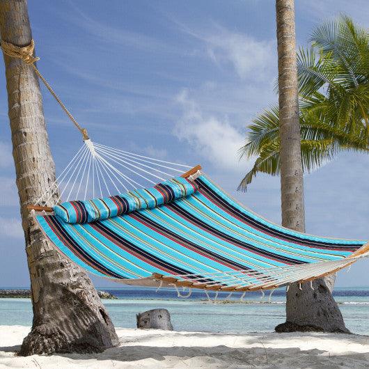 Outdoor Hammock with Detachable Pillow-Blue at Set Shop and Smile