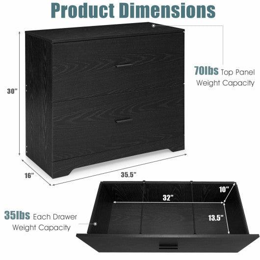 2-Drawer Lateral File Cabinet with Adjustable Bars for Home and Office at Set Shop and Smile