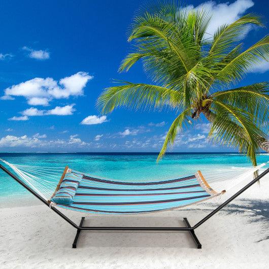 Outdoor Hammock with Detachable Pillow-Blue at Set Shop and Smile