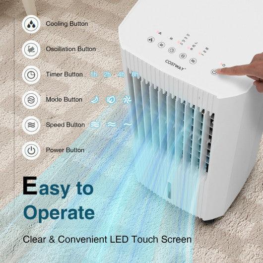 3-in-1 Evaporative Air Cooler with 3 Modes-White at Set Shop and Smile