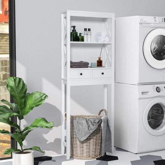 Toilet Space Saver Bathroom Organizer Storage Shelf with Drawers at Set Shop and Smile