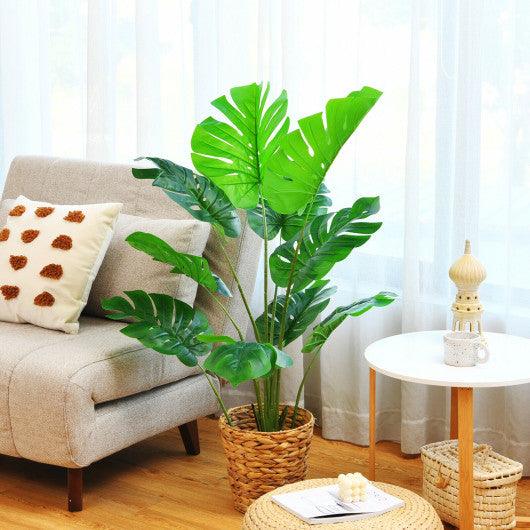 2 Pack Artificial Monstera Deliciosa Tree with 10 Leaves of Different Sizes at Set Shop and Smile