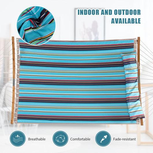 Outdoor Hammock with Detachable Pillow-Blue at Set Shop and Smile