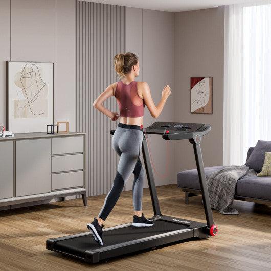 3.75HP Folding Treadmill with APP and 12 Preset Programs at Set Shop and Smile