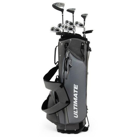 Men’s Profile Complete Golf Club Package Set Includes 10 Pieces-Gray at Set Shop and Smile