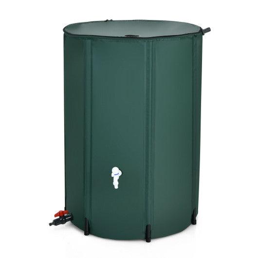 100 Gallon Portable Rain Barrel Water Collector Tank with Spigot Filter at Set Shop and Smile