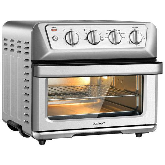 21.5 Quart 1800W Air Fryer Toaster Countertop Convection Oven with Recipe at Set Shop and Smile
