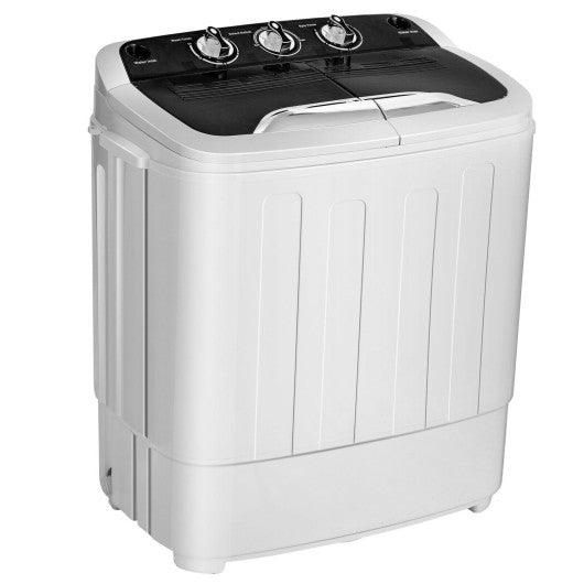 8 Lbs Compact Mini Twin Tub Washing Spiner Machine for Home and Apartment at Set Shop and Smile