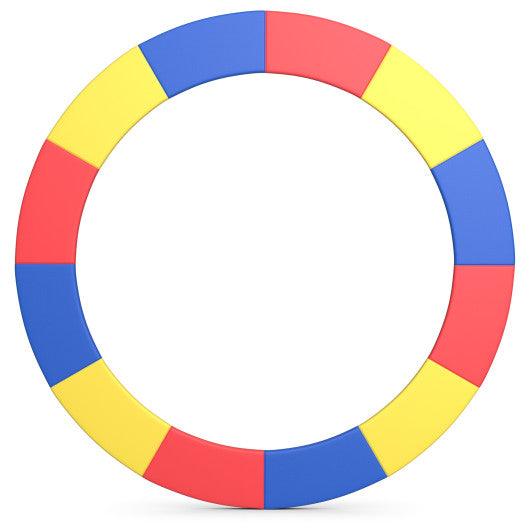 14 Feet Waterproof and Tear-Resistant Universal Trampoline Safety Pad Spring Cover-Multicolor at Set Shop and Smile