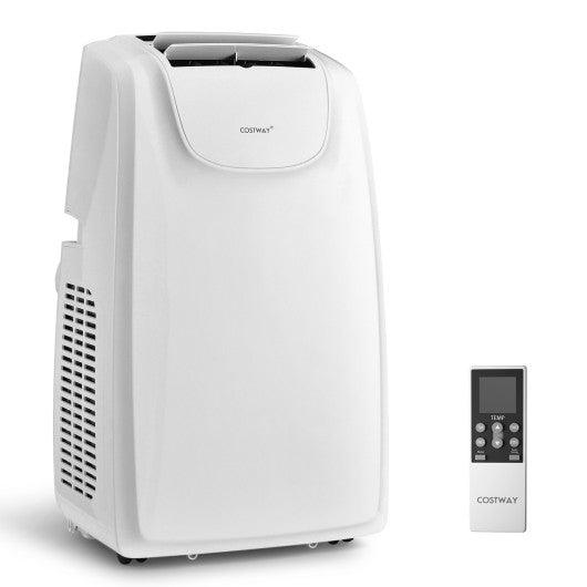 11500 BTU Dual Hose Portable Air Conditioner with Remote Control-White at Set Shop and Smile