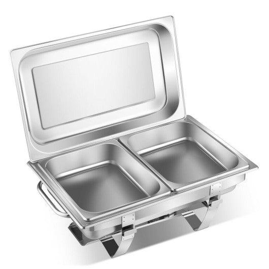 2 Packs Stainless Steel Full-Size Chafing Dish at Set Shop and Smile