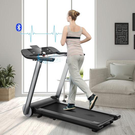 Italian Designed Folding Treadmill with Heart Rate Belt and Fatigue Button at Set Shop and Smile