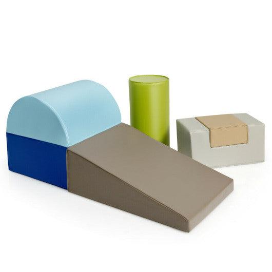 6 Piece Climb Crawl Play Set Indoor Baby Toddler-Gray at Set Shop and Smile