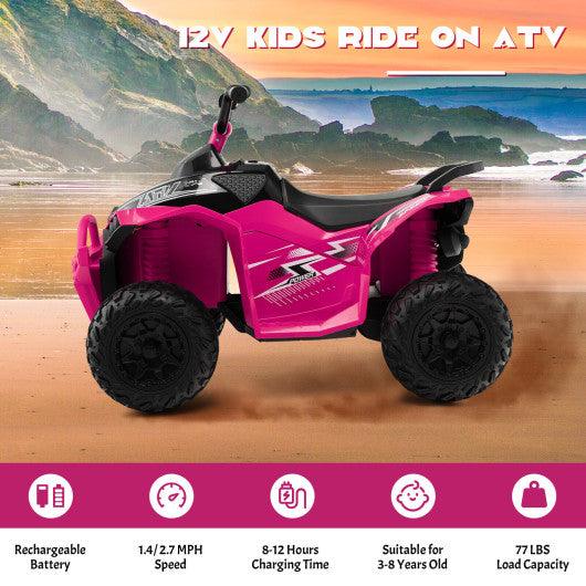 12V Kids Ride On ATV with High/Low Speed and Comfortable Seat at Set Shop and Smile