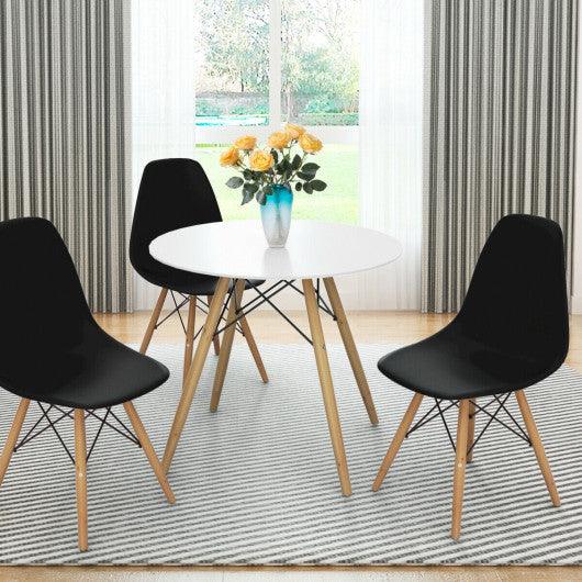Set of 2 Mid-Century Modern DSW Dining Side Chair-Black at Set Shop and Smile