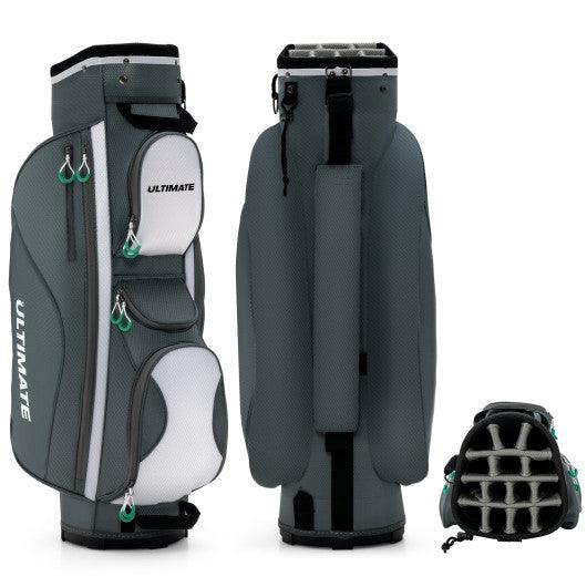 14 Dividers Golf Cart Bag with 7 Zippered Pocket at Set Shop and Smile
