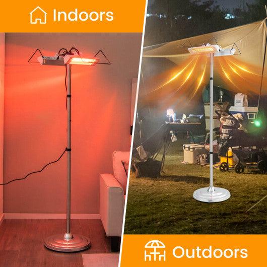 1500W Standing Electric Heater with Double-sided Heating at Set Shop and Smile