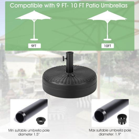 18 Inch Fillable Heavy-Duty Round Umbrella Base Stand at Set Shop and Smile