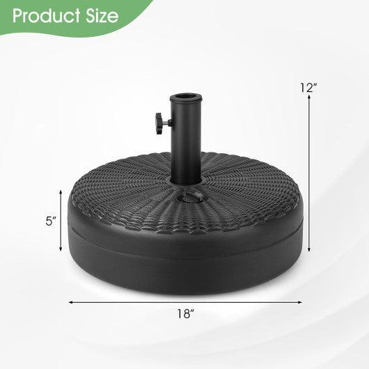 18 Inch Fillable Heavy-Duty Round Umbrella Base Stand at Set Shop and Smile