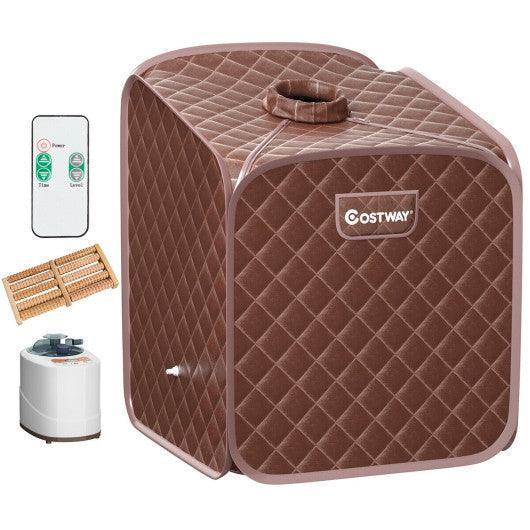 2L Portable Folding Steam Sauna Spa-Coffee at Set Shop and Smile
